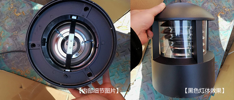 麻豆视频下载照明广场圆顶矮柱草坪灯生产实拍图片