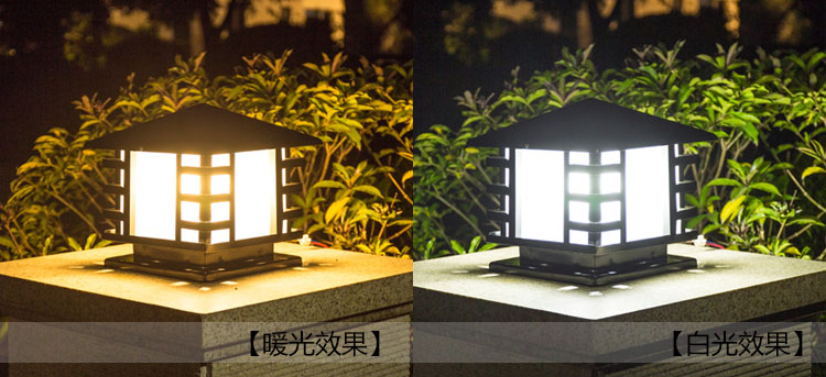 东莞麻豆视频下载照明(QDZTD-008)户外围墙墙头方形柱头灯暖光\白光亮灯效果