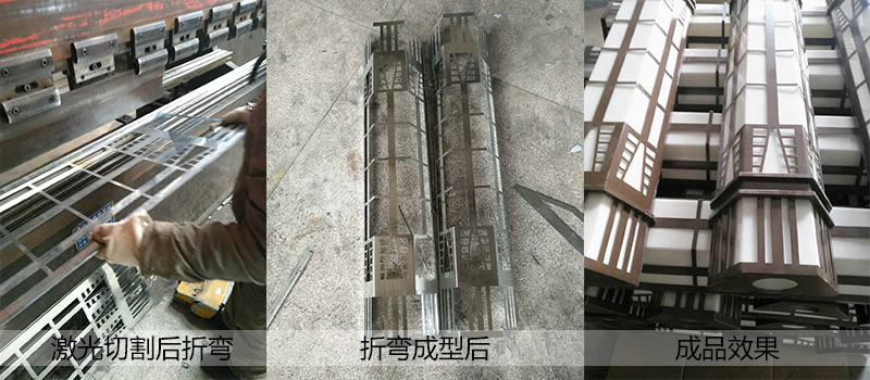 广场方形镂空麻豆最新网址柱生产流程实拍图片