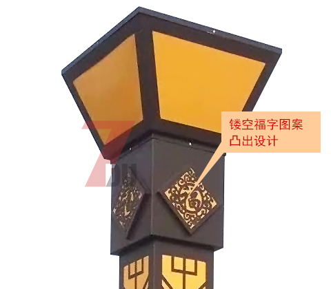 (QDJGDZ-012)3.5米广场镂空麻豆最新网址柱细节展示1