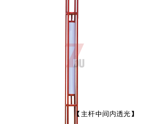 (QDJGDZ-017)红色火焰造型特色广场园林麻豆最新网址主杆内透光位置