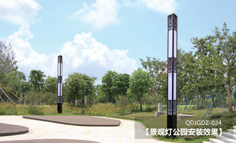 (QDJGDZ-024)方形新中式广场麻豆最新网址公园安装效果图