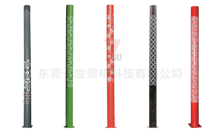 (QDJGDZ-025)公园特色圆柱形镂空花纹麻豆最新网址柱更多割花样式展示