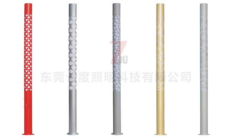 (QDJGDZ-025)公园特色圆柱形镂空花纹麻豆最新网址柱系列割花样式展示