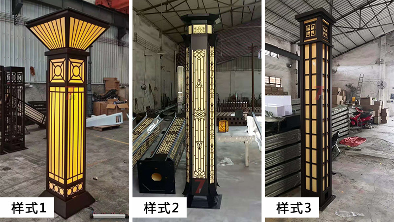 (QDJGDZ-030)新中式庭院方形矮柱装饰麻豆最新网址更多款式选型1