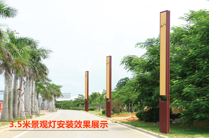 QDJGDZ-034特色新中式仿云石庭院麻豆最新网址柱安装效果图